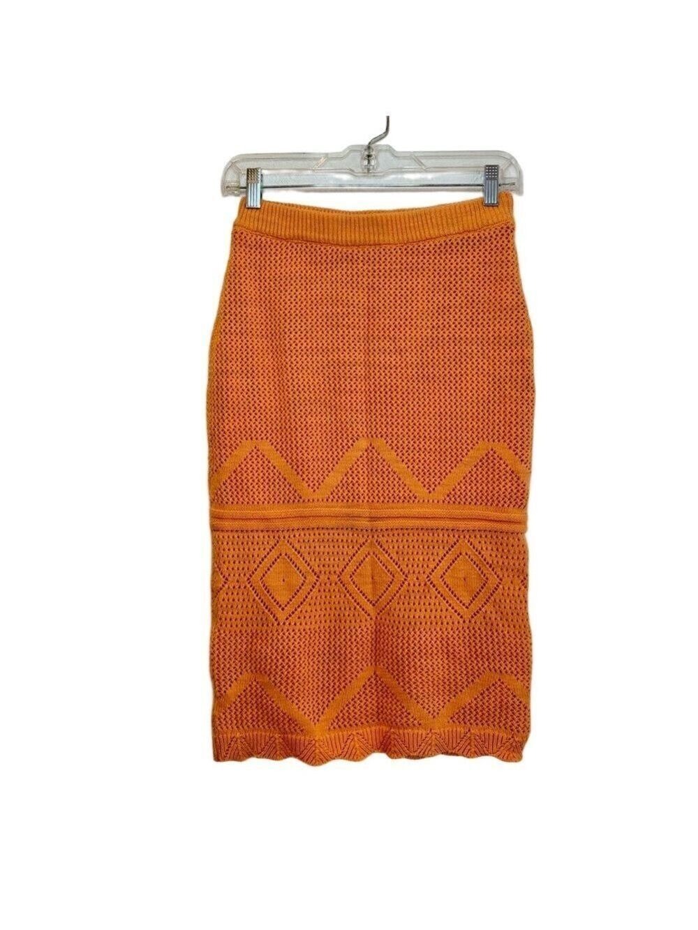 WILLOW & WIND Crochet Midi Pull-On Skirt